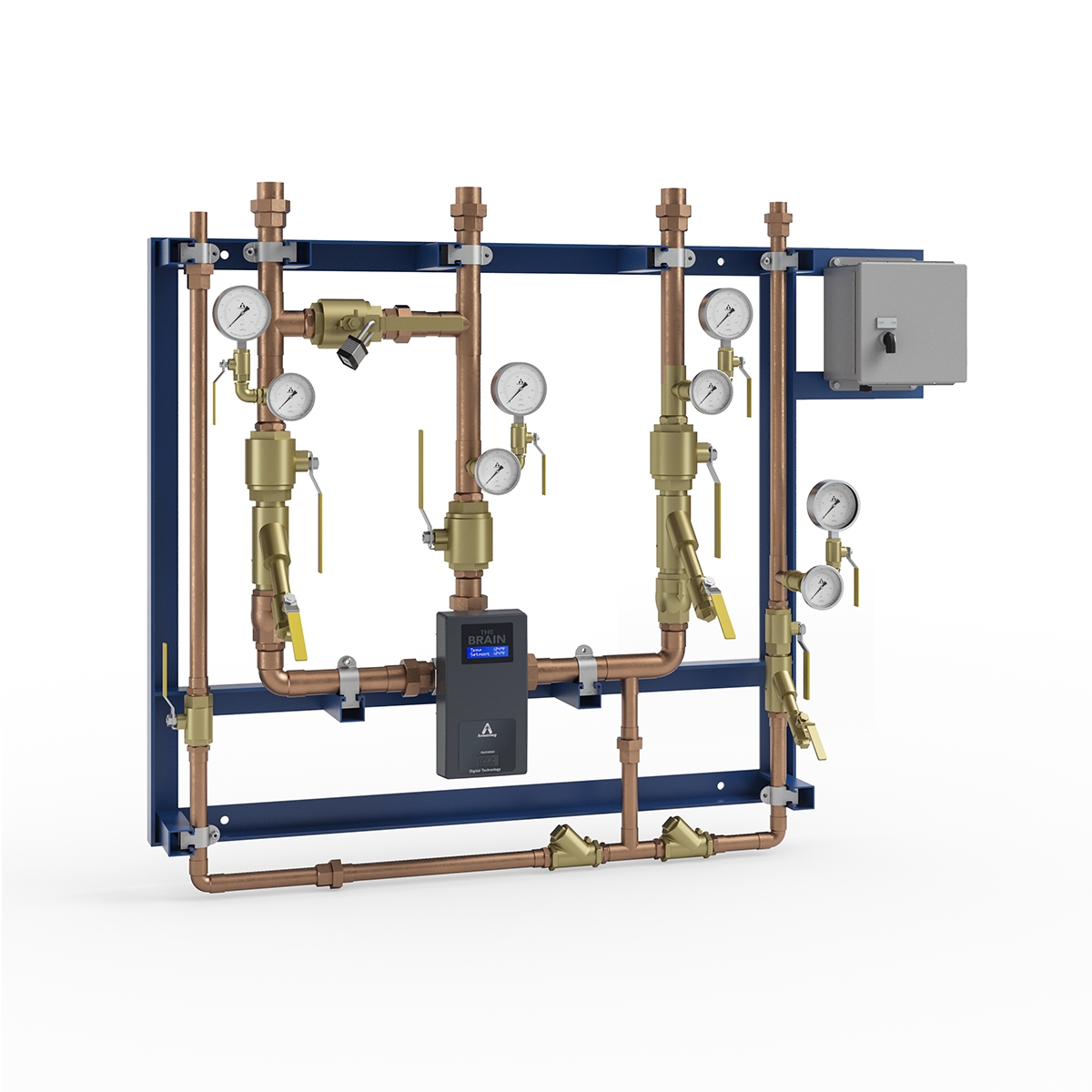 Thermostatic water mixing valve assembly, 15GPM, 1/2 Thermostatic water mixing valve assembly, 15GPM, 1/2